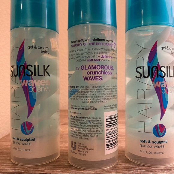 Sunsilk Waves of Envy Gel & Cream Twist NWT - Three (3) Bottles - Picture 3 of 6